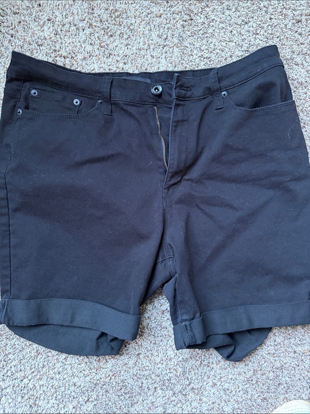 Black Casual Shorts